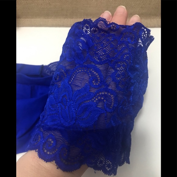 LF Lauemar 💕 Sexy royal blue lace Bandeau bra - Picture 5 of 7